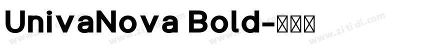 UnivaNova Bold字体转换